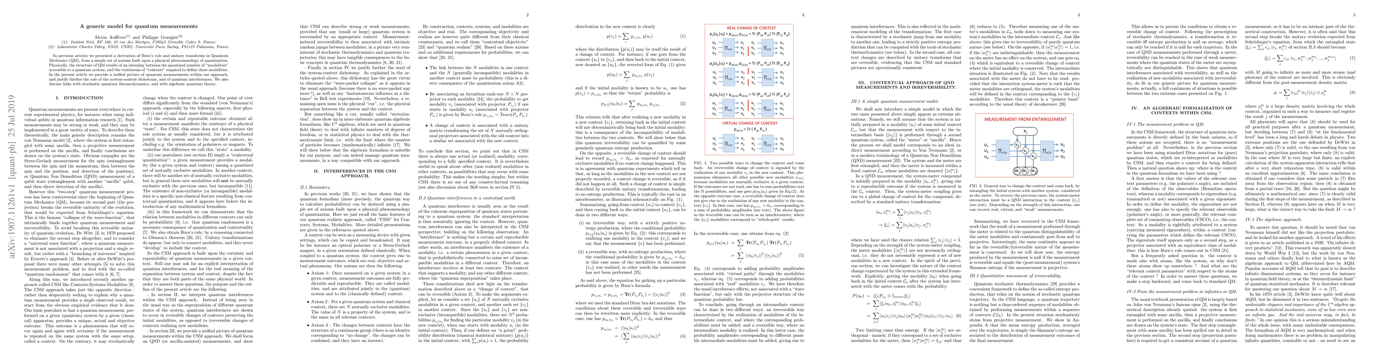 Thumbnail for A generic model for quantum measurements