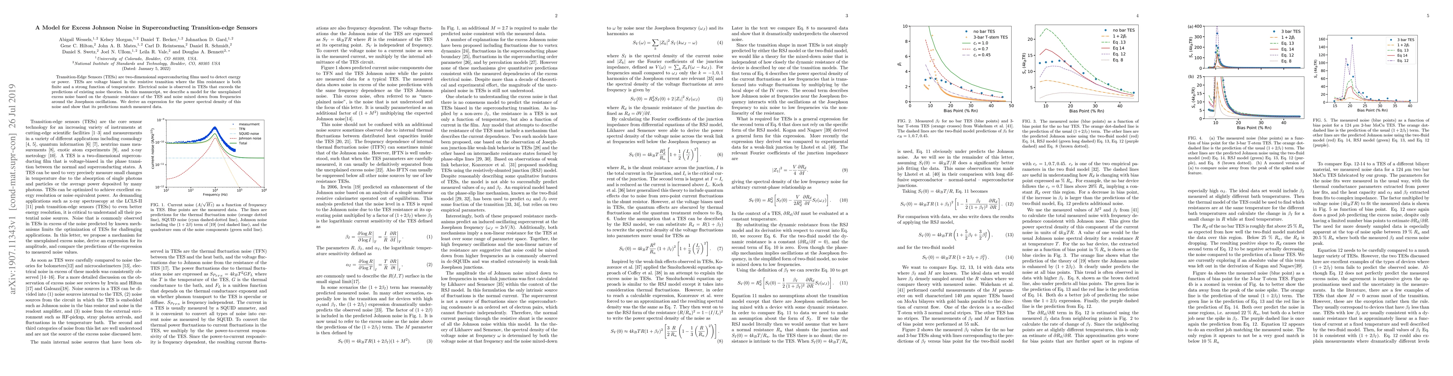 Thumbnail for A Model for Excess Johnson Noise in Superconducting Transition-edge
  Sensors