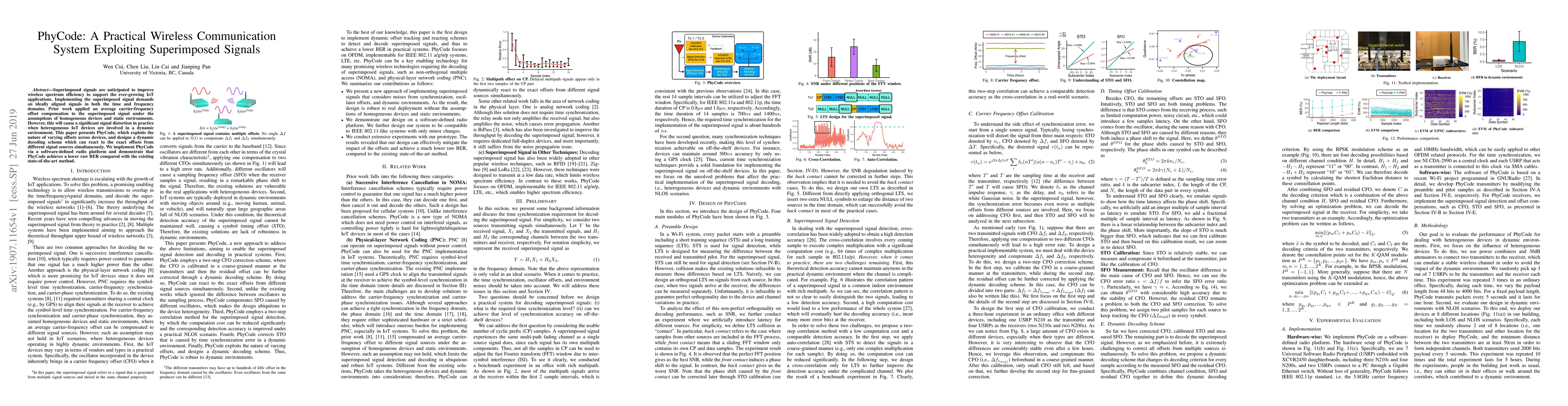 Thumbnail for PhyCode: A Practical Wireless Communication System Exploiting
  Superimposed Signals