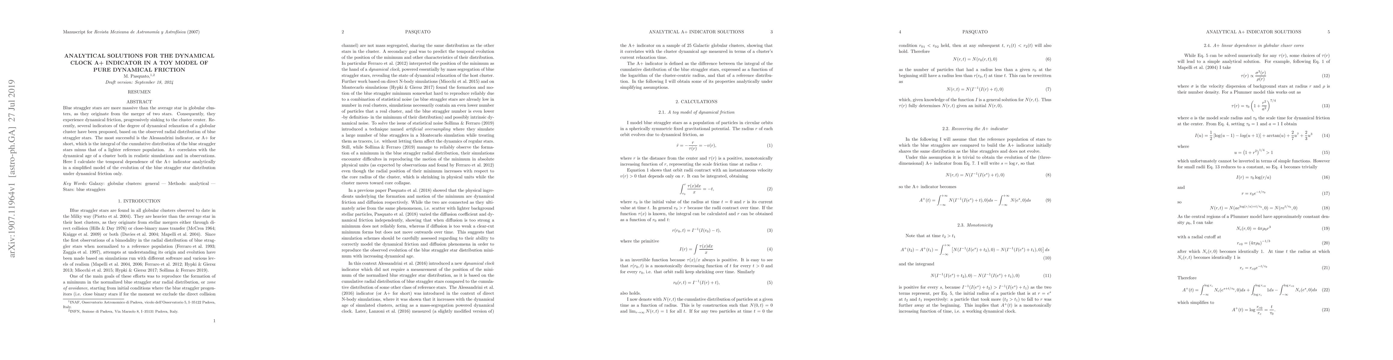 Thumbnail for Analytical solutions for the dynamical clock A+ indicator in a toy model
  of pure dynamical friction
