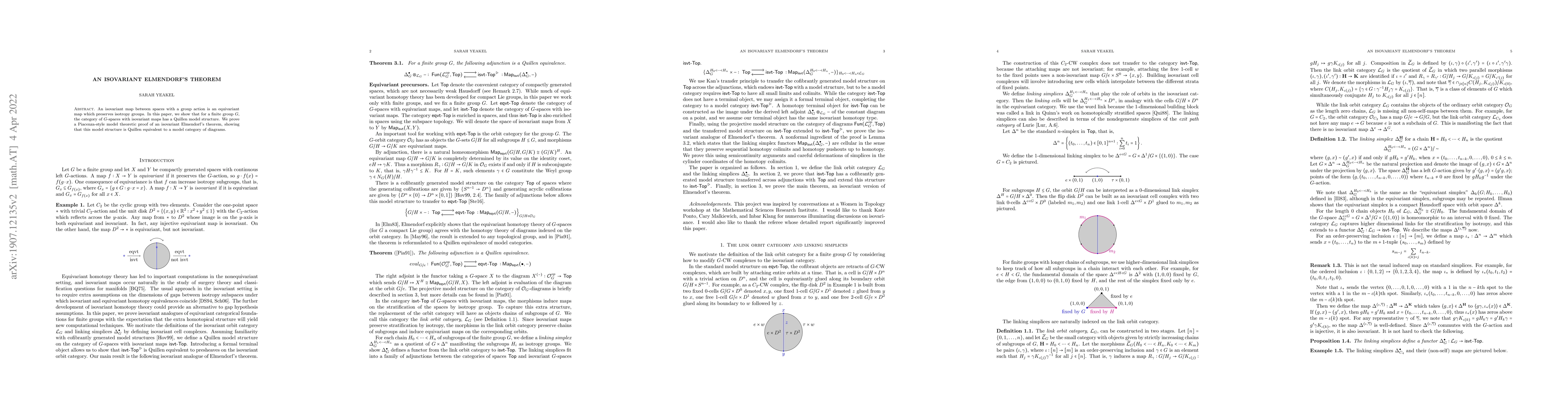 Thumbnail for An isovariant Elmendorf's theorem