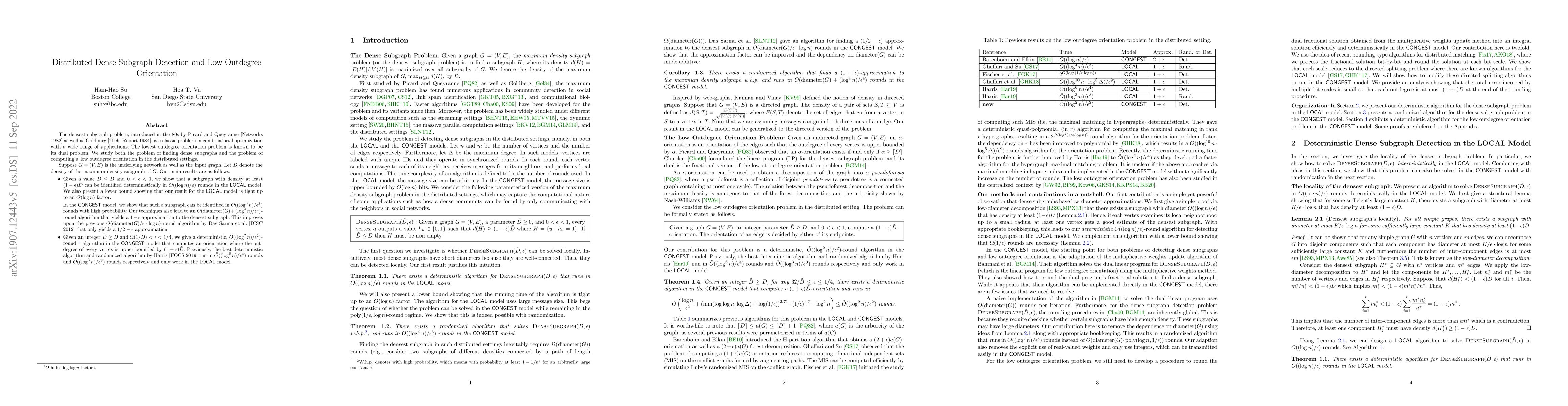 Thumbnail for Distributed Dense Subgraph Detection and Low Outdegree Orientation