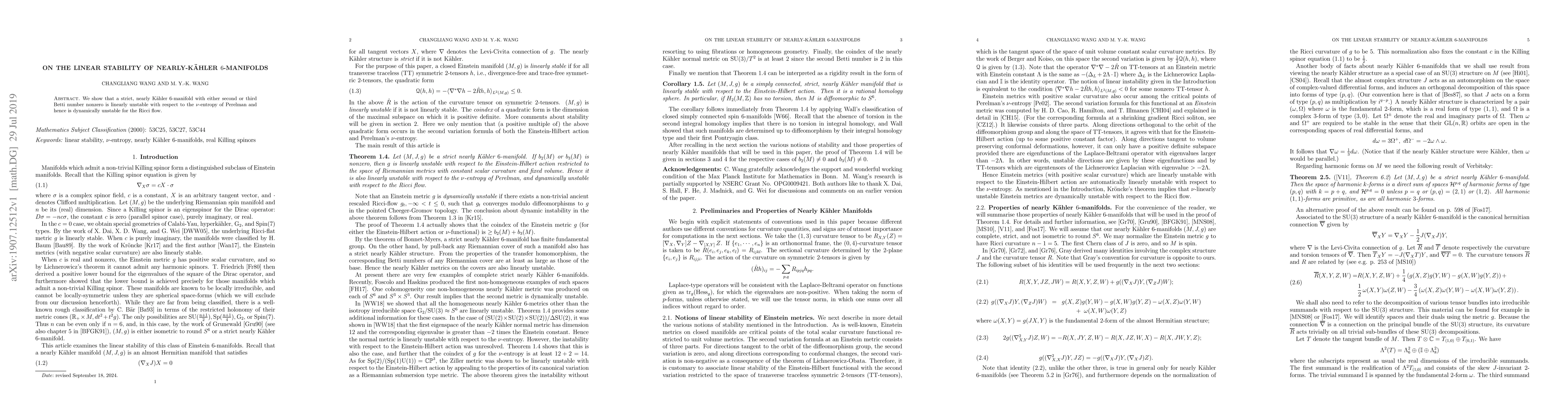 Thumbnail for On the linear stability of nearly-K\"ahler $6$-manifolds
