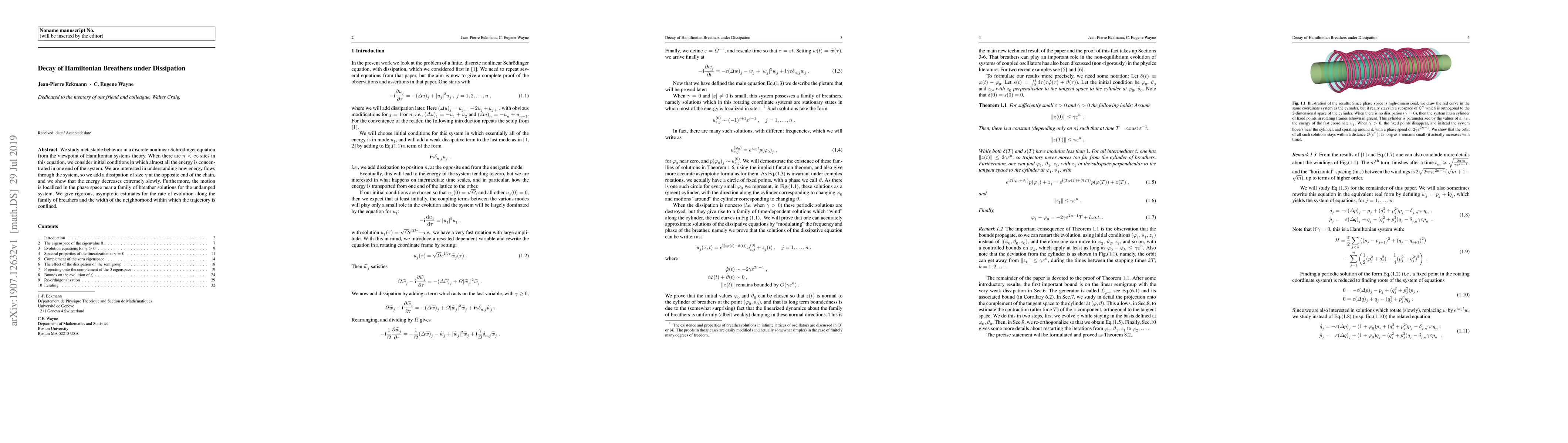 Thumbnail for Decay of Hamiltonian Breathers under Dissipation