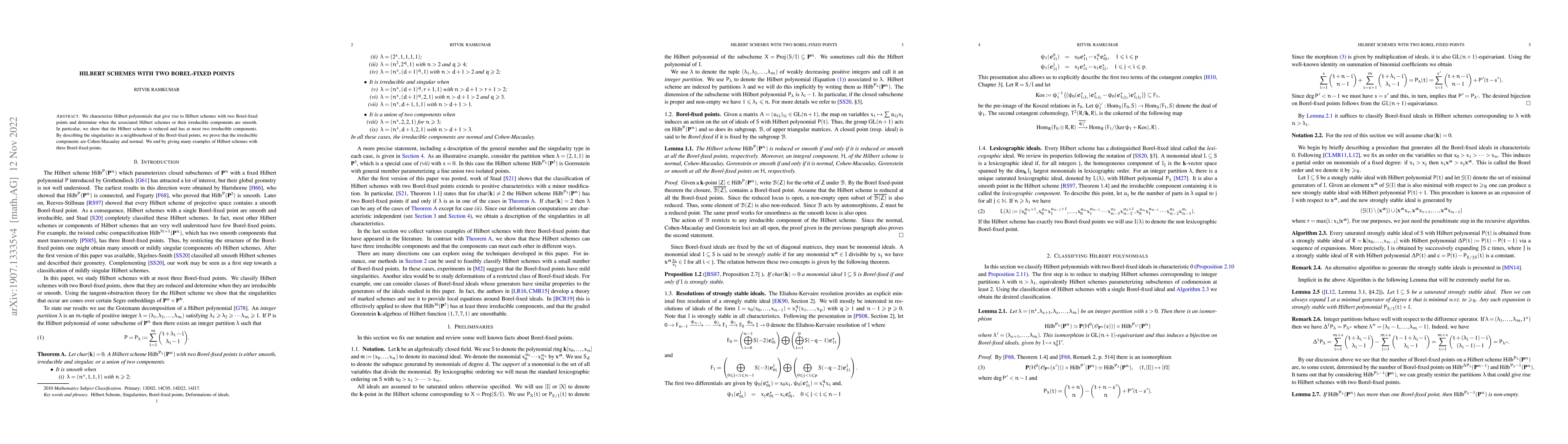 Thumbnail for Hilbert schemes with two Borel-fixed points