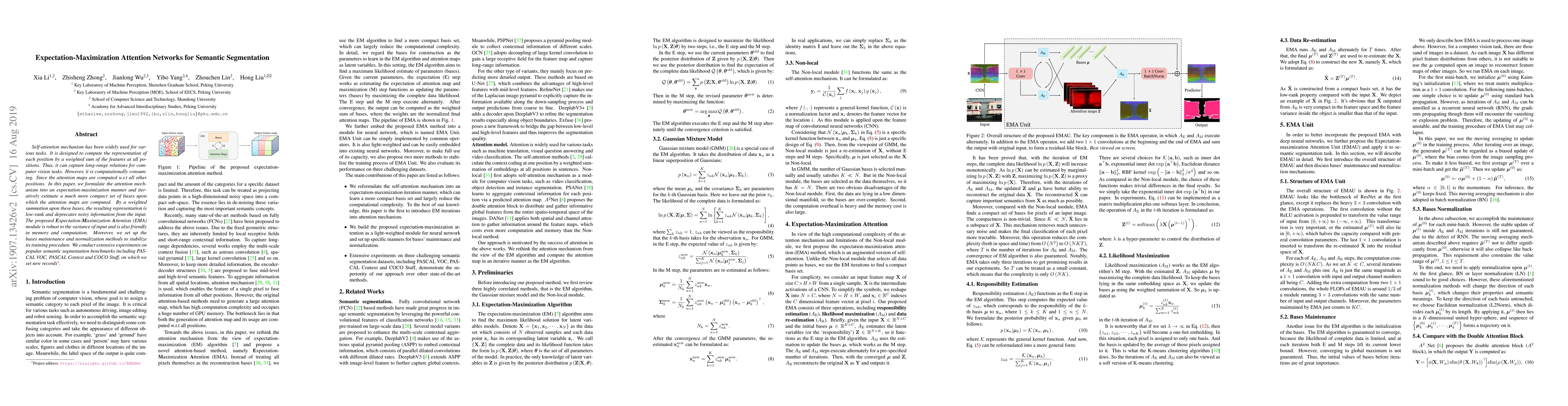 Thumbnail for Expectation-Maximization Attention Networks for Semantic Segmentation