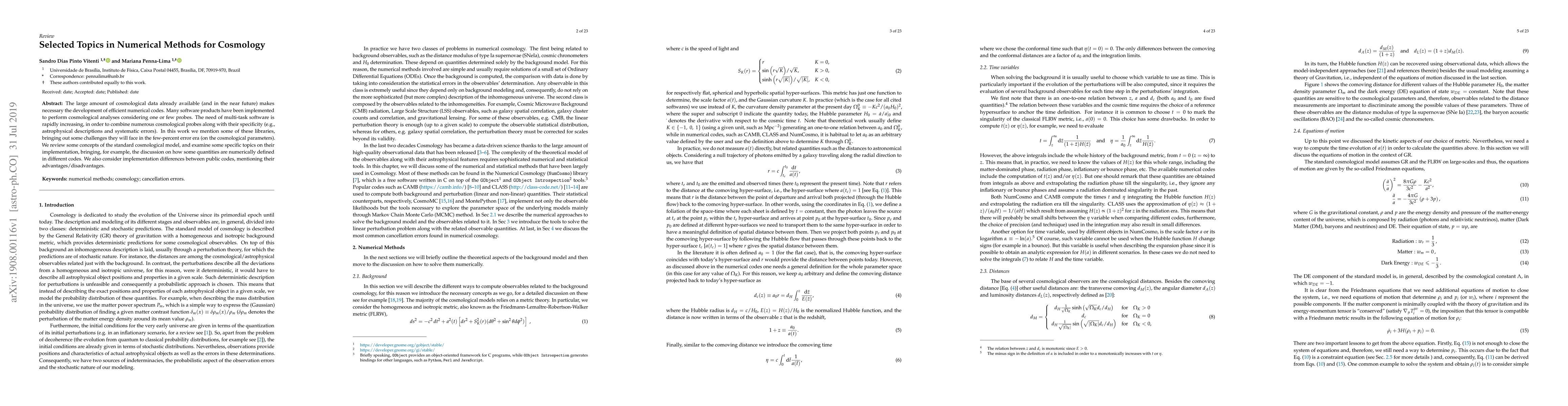 Thumbnail for Selected Topics in Numerical Methods for Cosmology