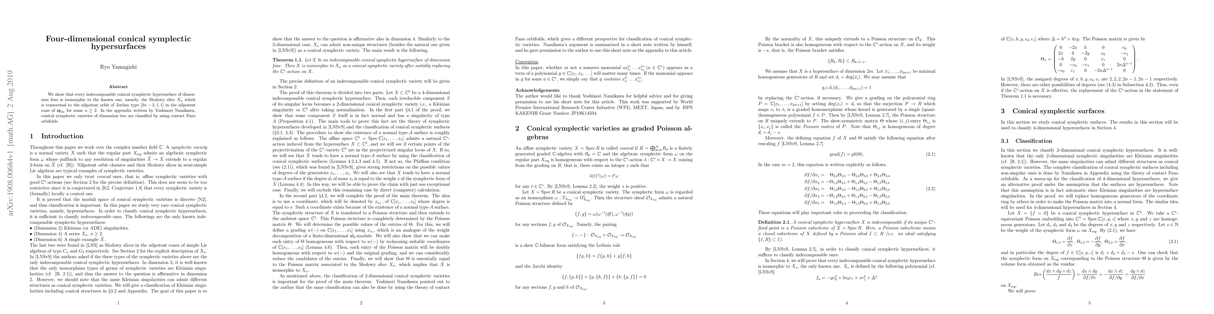 Thumbnail for Four-dimensional conical symplectic hypersurfaces