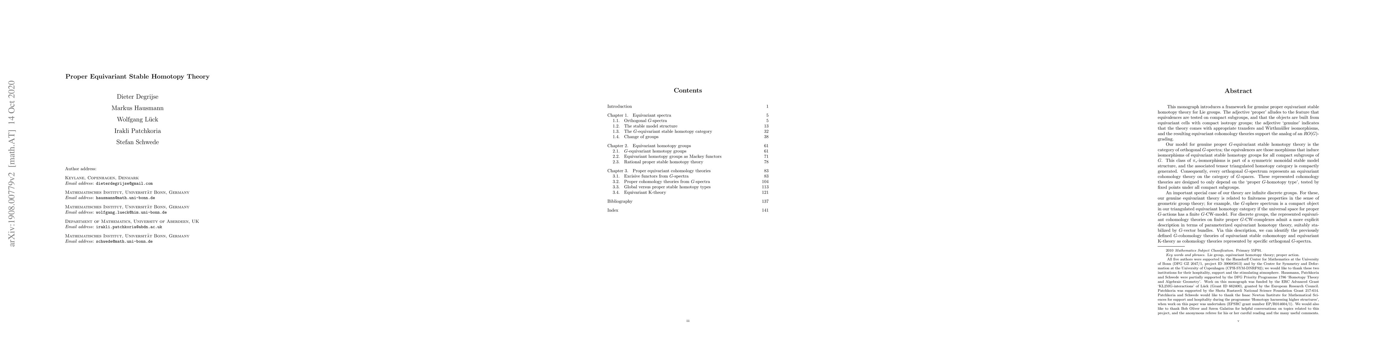 Thumbnail for Proper equivariant stable homotopy theory