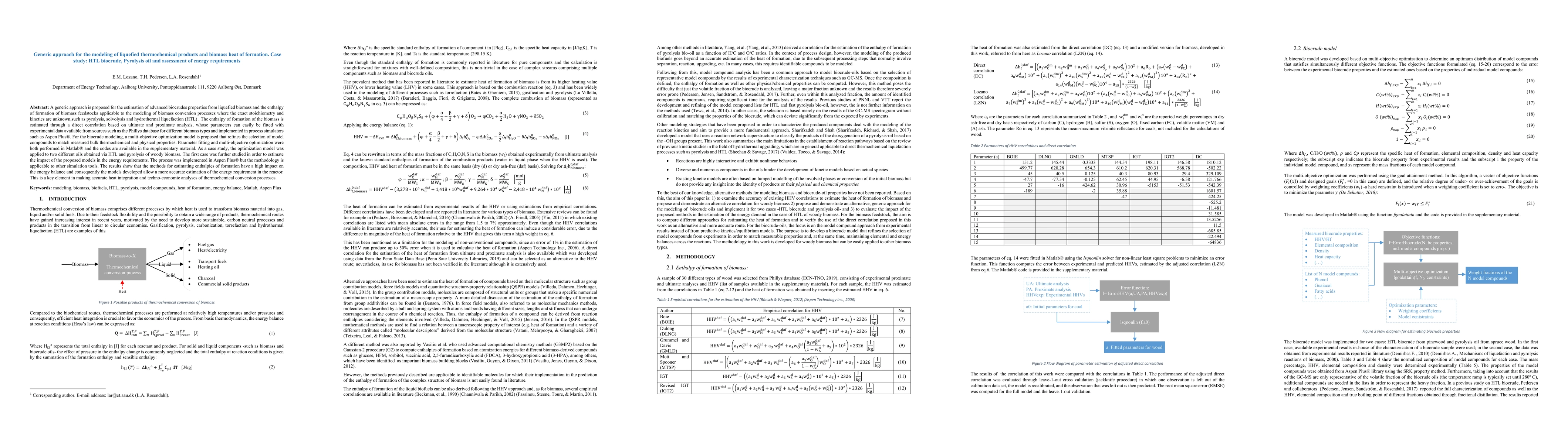 Thumbnail for Generic approach for the modeling of liquefied thermochemical products
  and biomass heat of formation. Case study: HTL biocrude, Pyrolysis oil and
  assessment of energy requirements