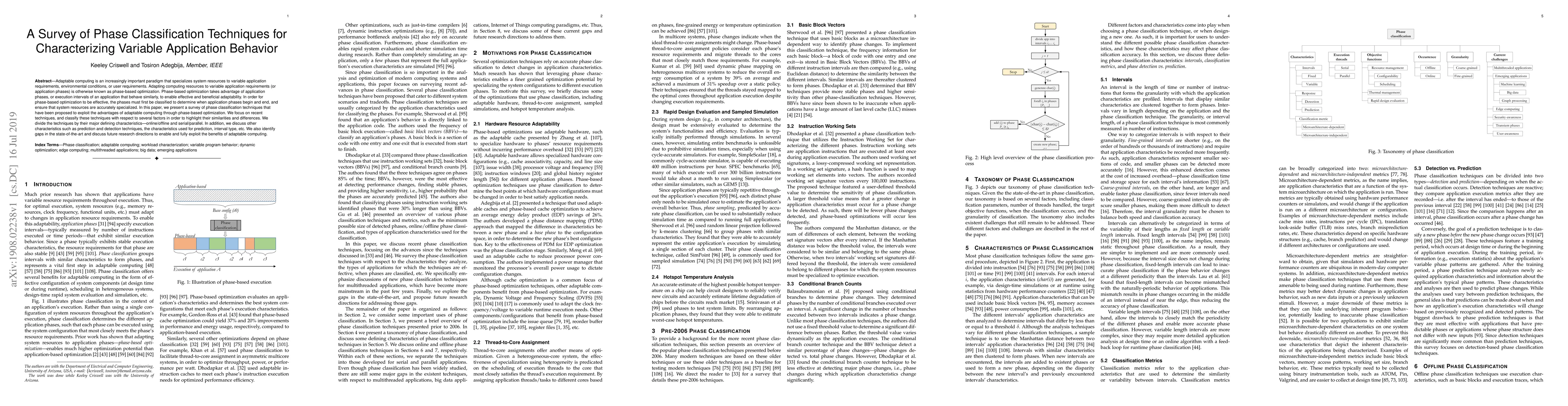 Thumbnail for A Survey of Phase Classification Techniques for Characterizing Variable
  Application Behavior