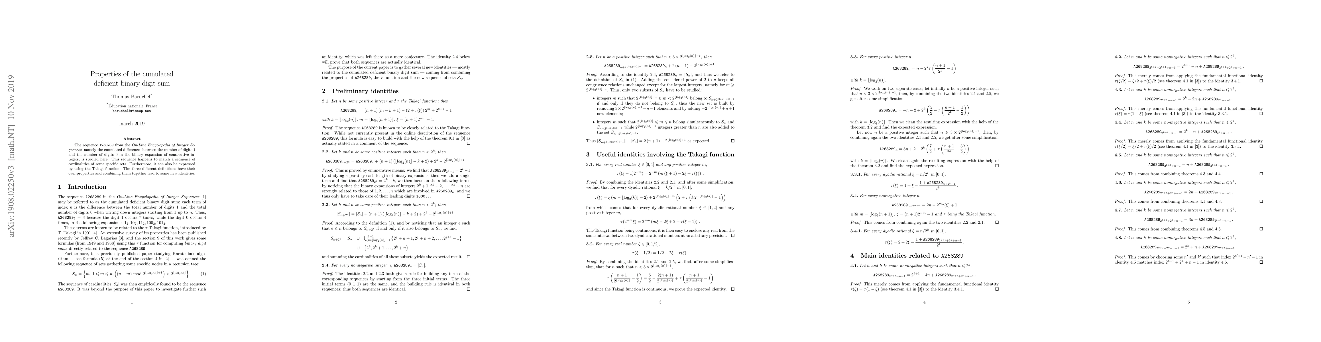 Thumbnail for Properties of the cumulated deficient binary digit sum