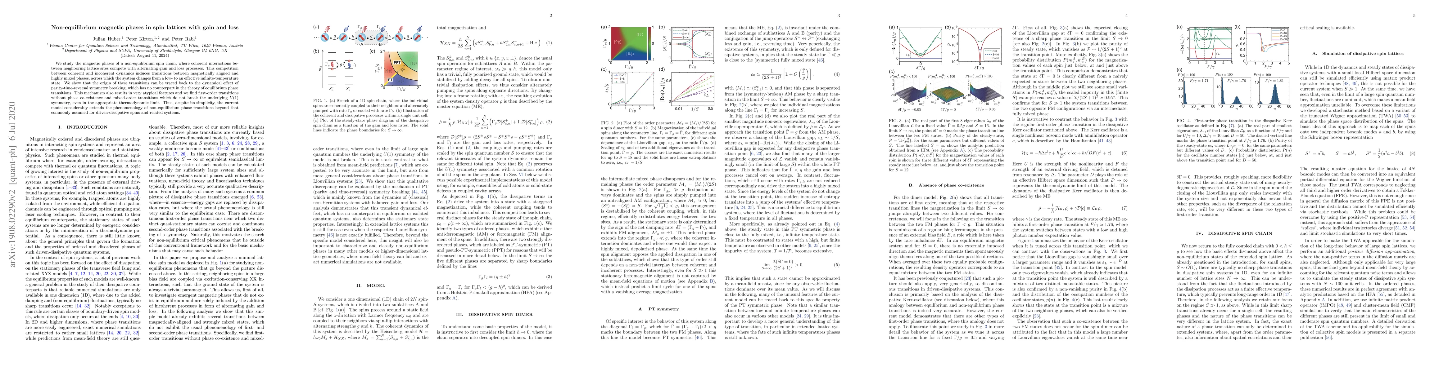 Thumbnail for Non-equilibrium magnetic phases in spin lattices with gain and loss