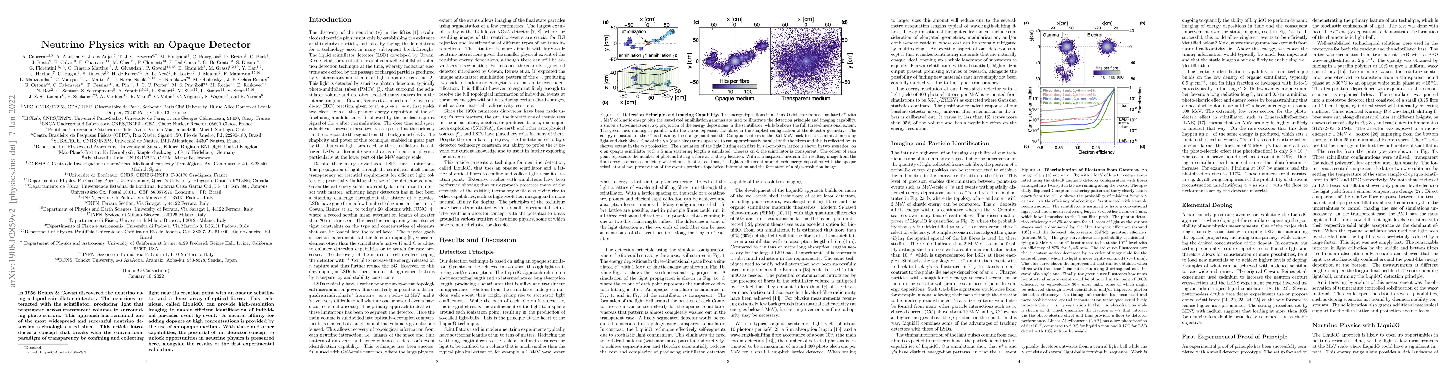 Thumbnail for Neutrino Physics with an Opaque Detector