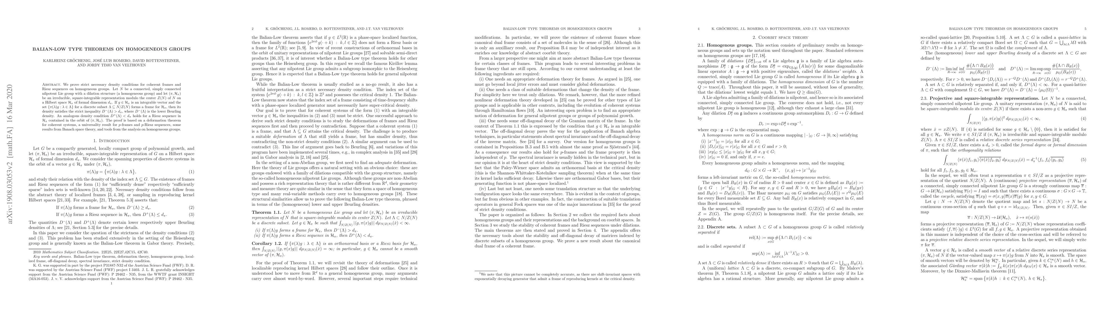 Thumbnail for Balian-Low type theorems on homogeneous groups