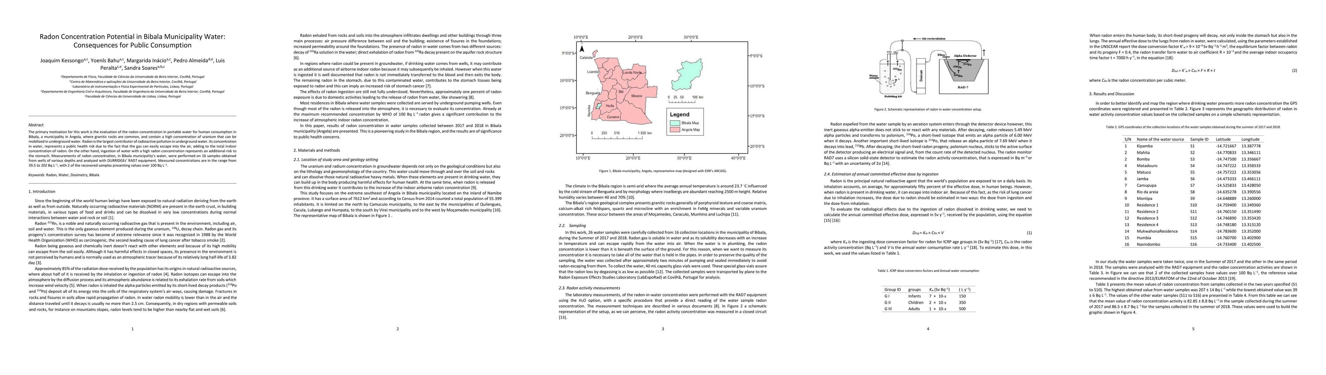 Thumbnail for Radon Concentration Potential in Bibala Municipality Water: Consequences
  for Public Consumption
