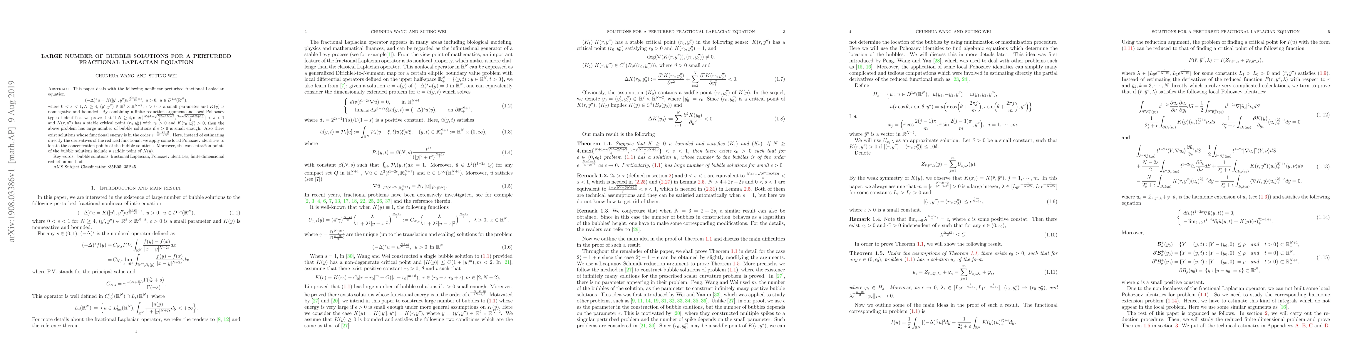 Thumbnail for Large number of bubble solutions for a perturbed fractional Laplacian
  equation
