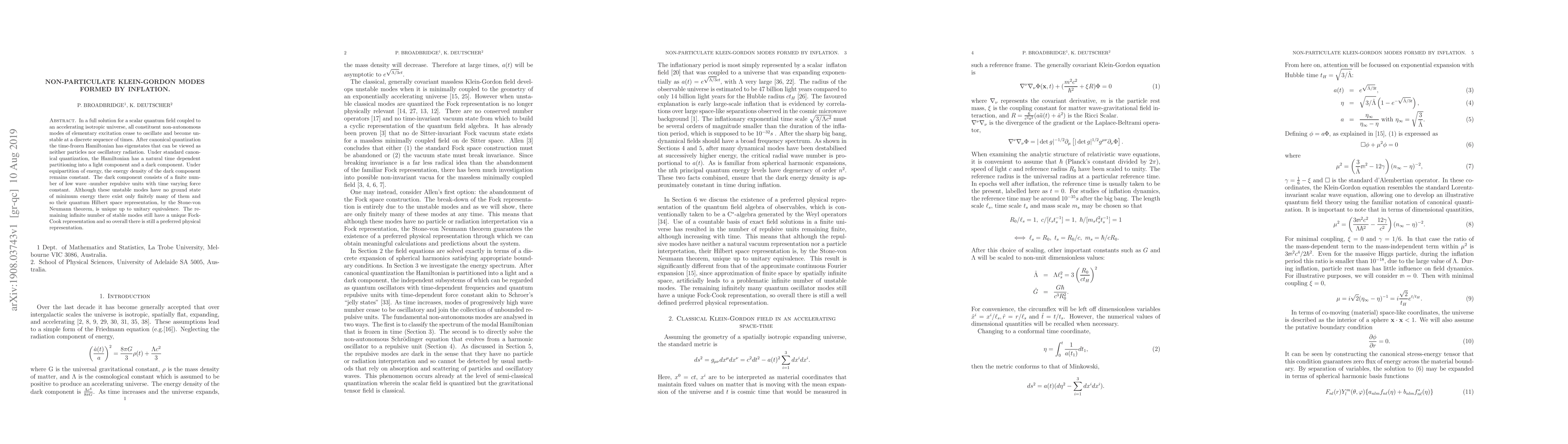 Thumbnail for Non-particulate Klein-Gordon modes formed by inflation