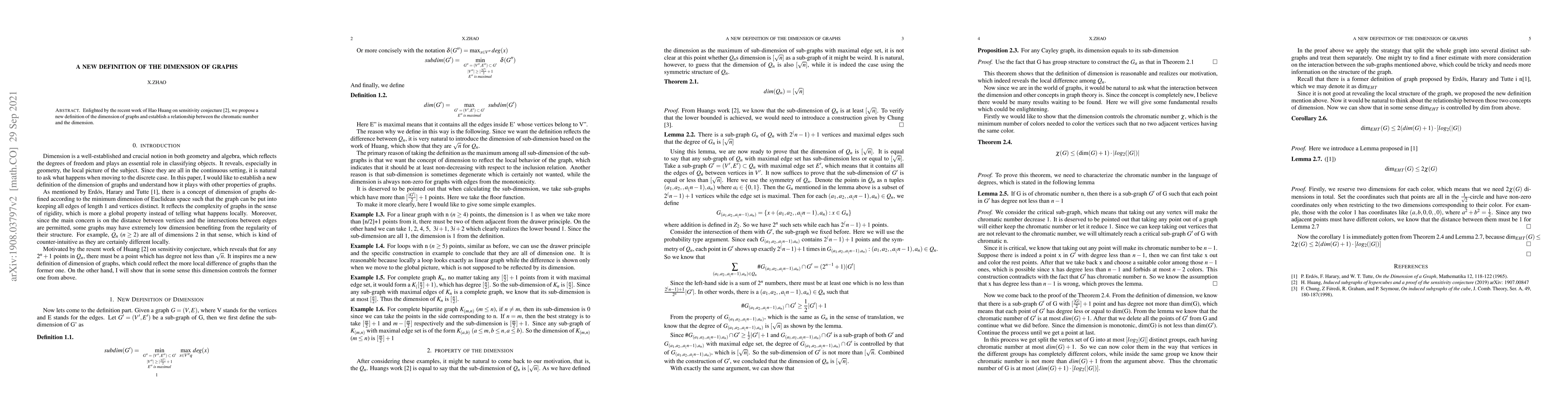 Thumbnail for A New Definition of the Dimension of Graphs