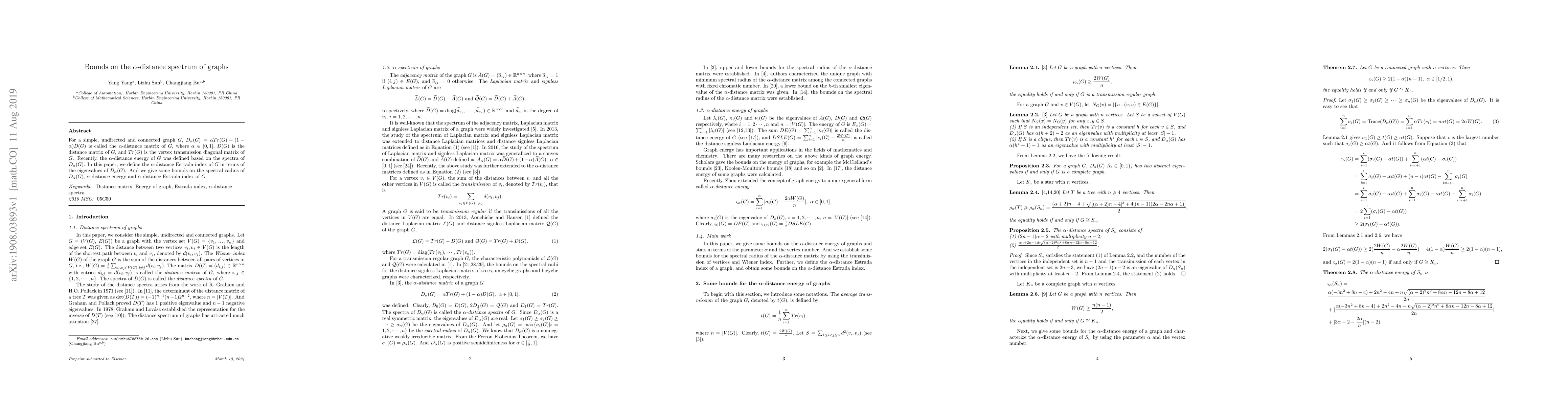 Thumbnail for Bounds on the $\alpha$-distance spectrum of graphs