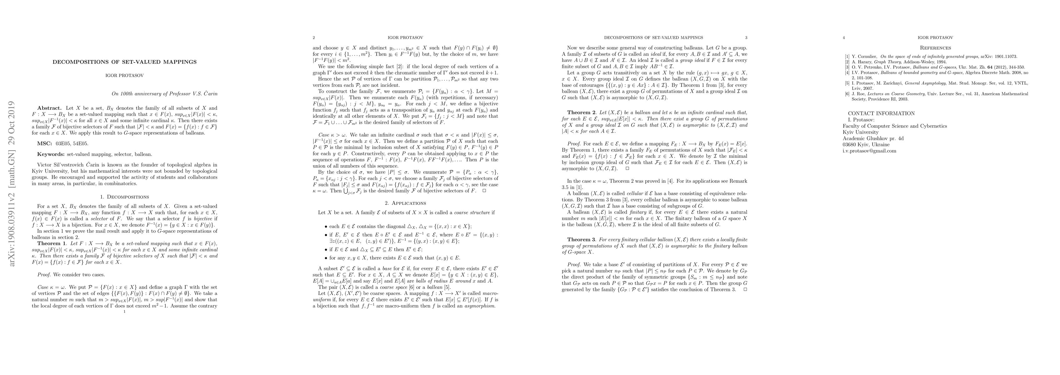 Thumbnail for Decompositions of set-valued mappings