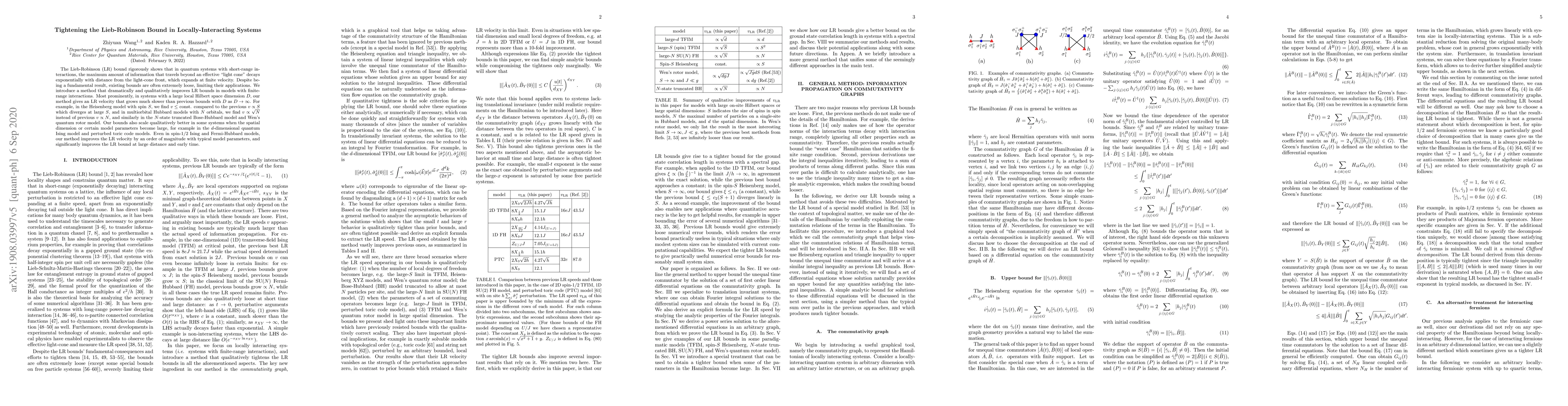 Thumbnail for Tightening the Lieb-Robinson Bound in Locally-Interacting Systems