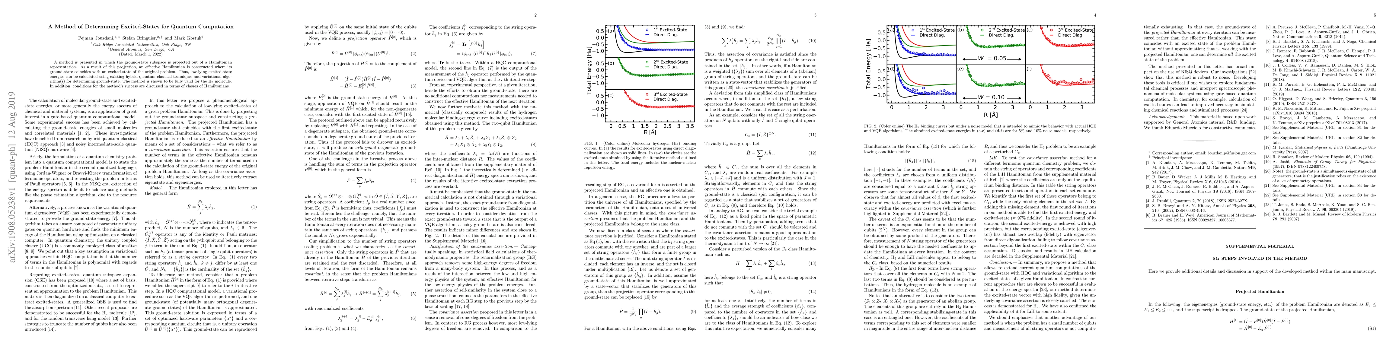Thumbnail for A Method of Determining Excited-States for Quantum Computation