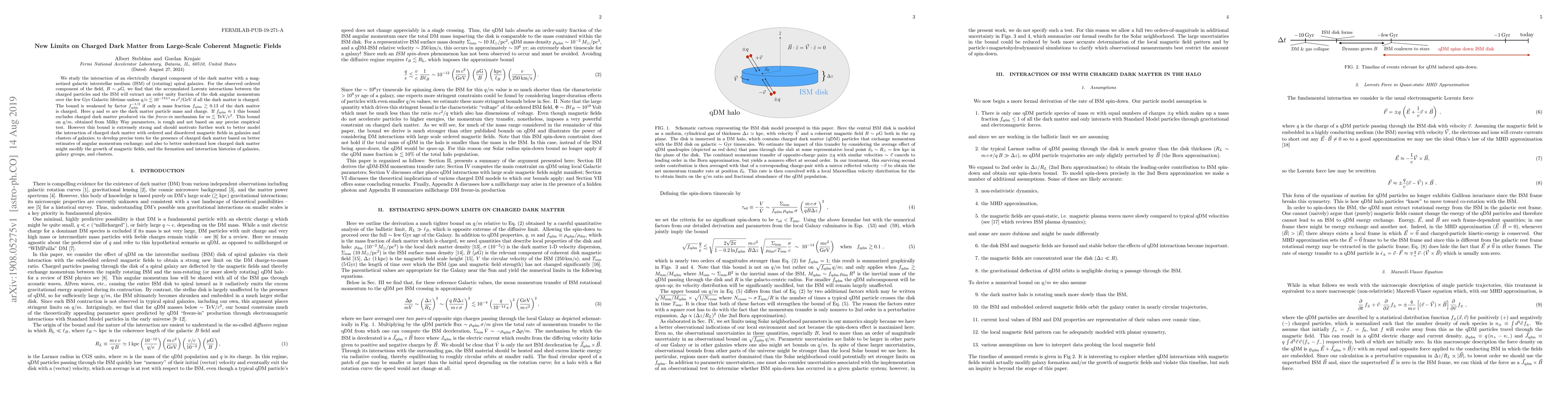 Thumbnail for New Limits on Charged Dark Matter from Large-Scale Coherent Magnetic
  Fields