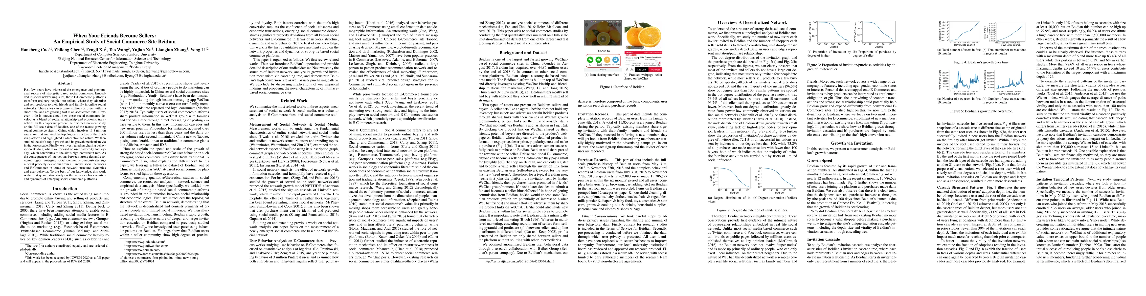 Thumbnail for When Your Friends Become Sellers: An Empirical Study of Social Commerce
  Site Beidian