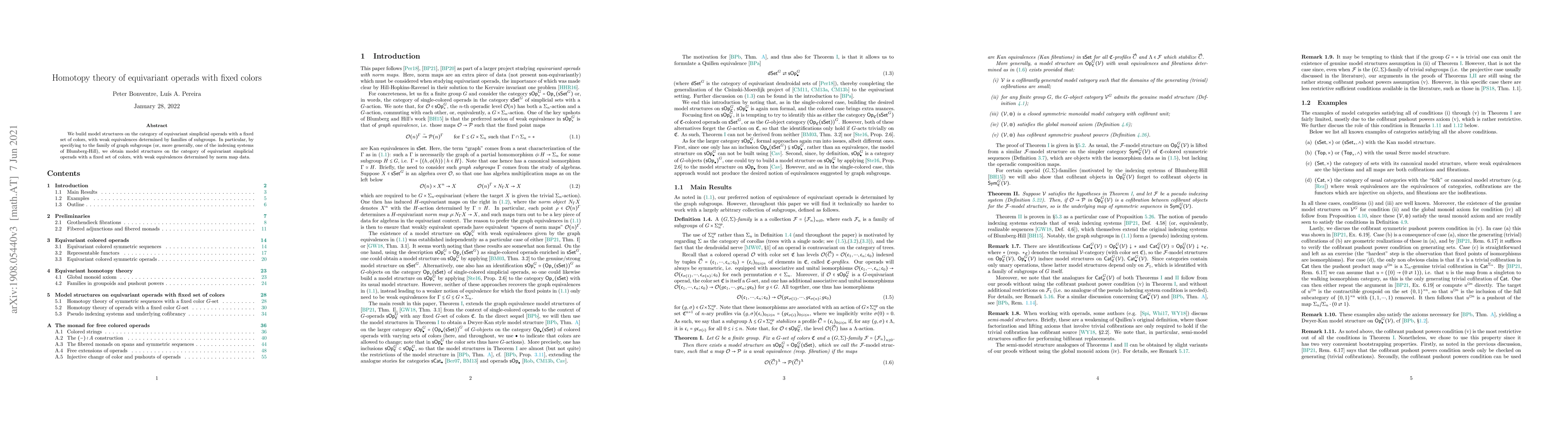 Thumbnail for Homotopy theory of equivariant operads with fixed colors