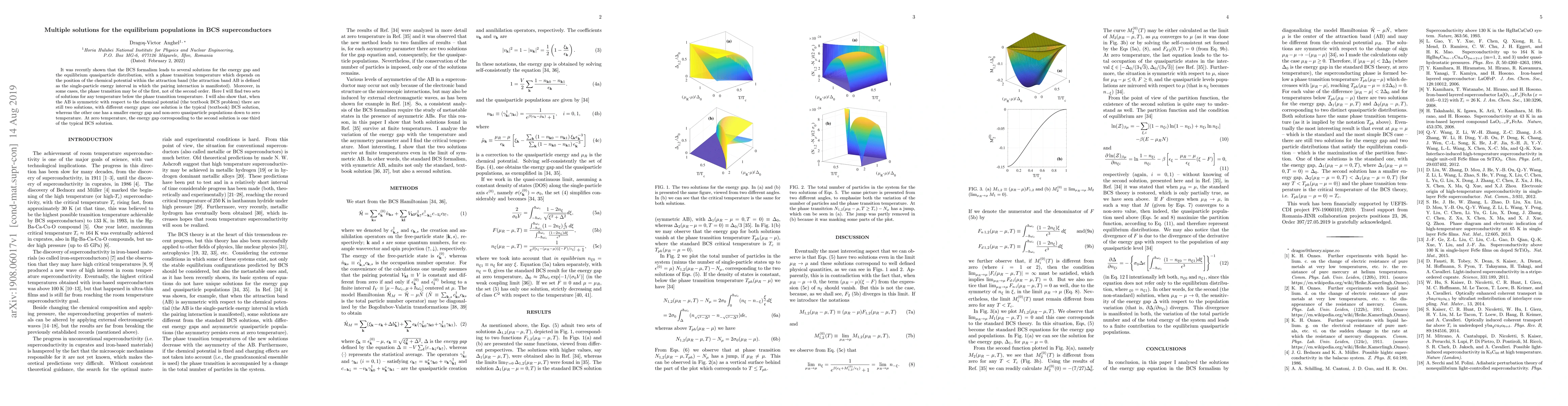 Thumbnail for Multiple solutions for the equilibrium populations in BCS
  superconductors