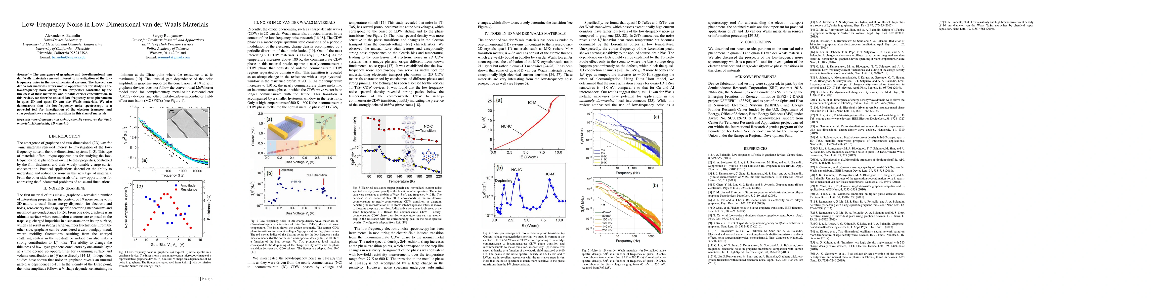 Thumbnail for Low-Frequency Noise in Low-Dimensional van der Waals Materials