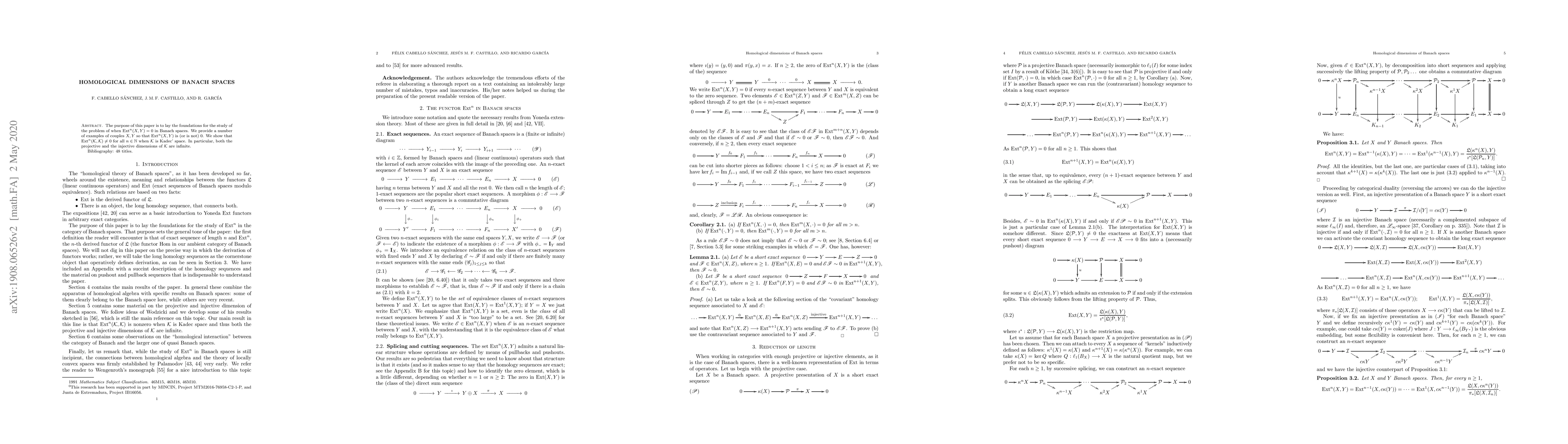 Thumbnail for Homological dimensions of Banach spaces