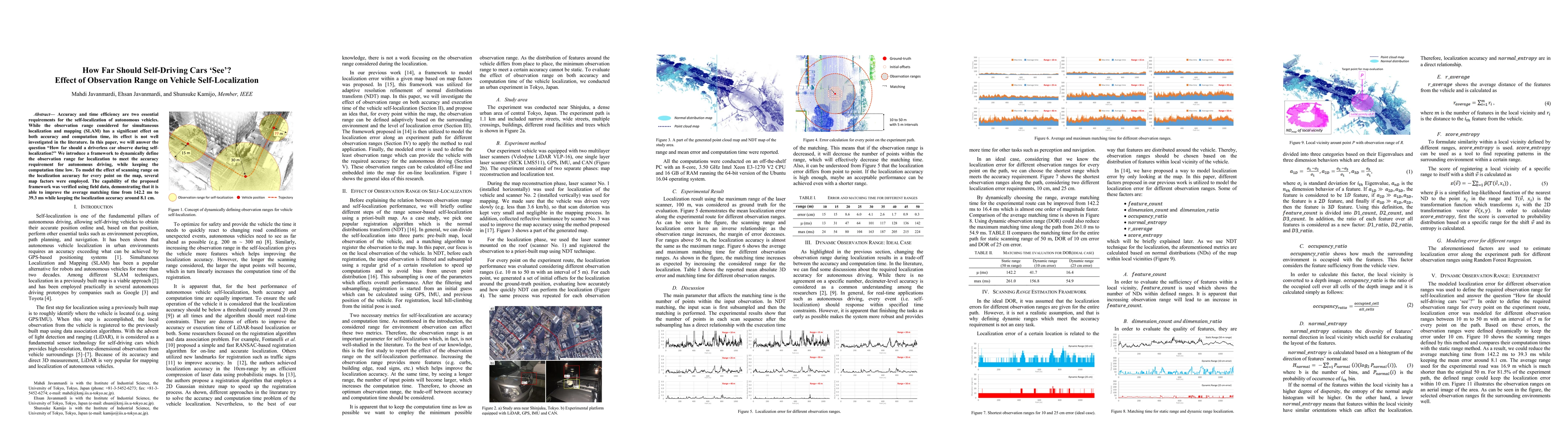 Thumbnail for How far should self-driving cars see? Effect of observation range on
  vehicle self-localization