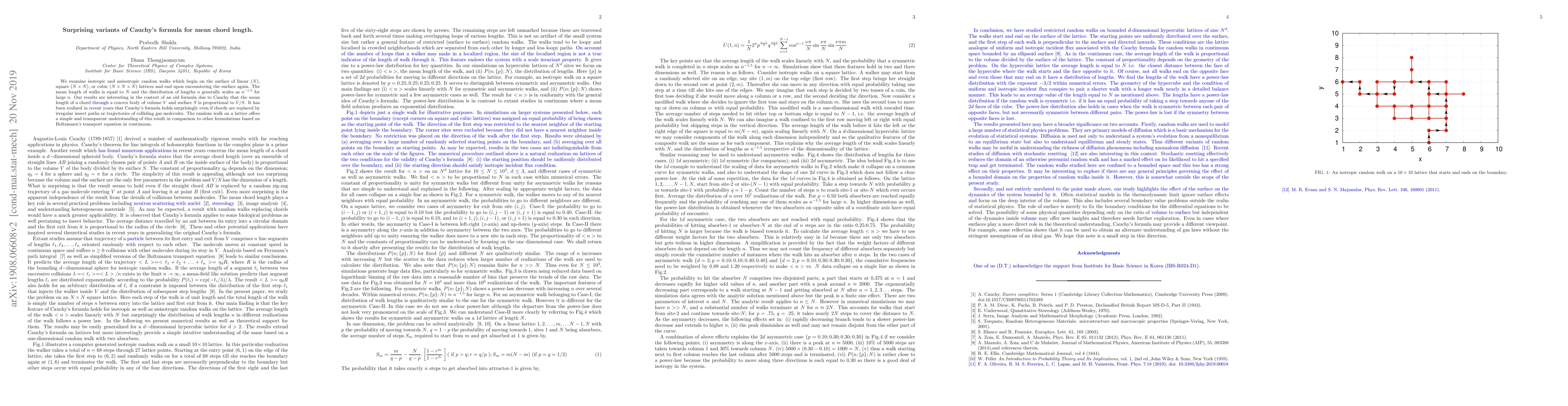Thumbnail for Surprising variants of Cauchy's formula for mean chord length