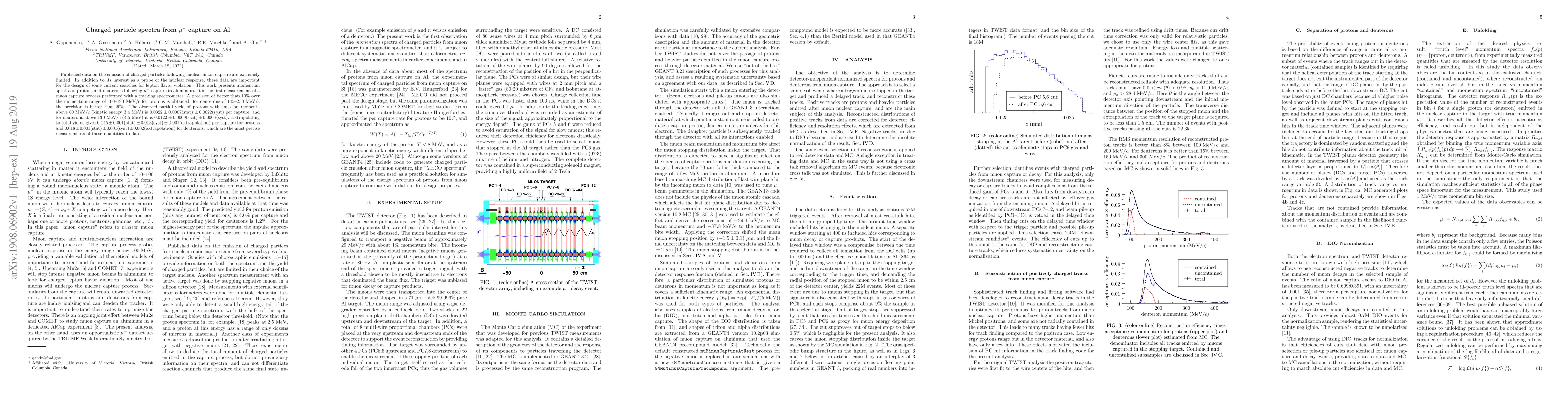 Thumbnail for Charged particle spectra from $\mu^{-}$ capture on Al
