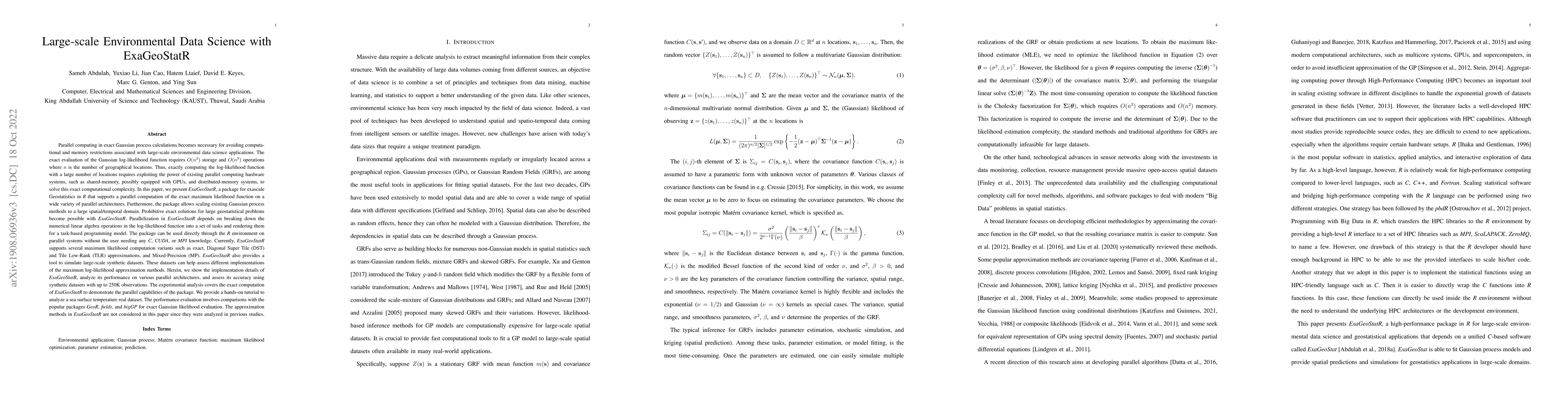 Thumbnail for Large-scale Environmental Data Science with ExaGeoStatR