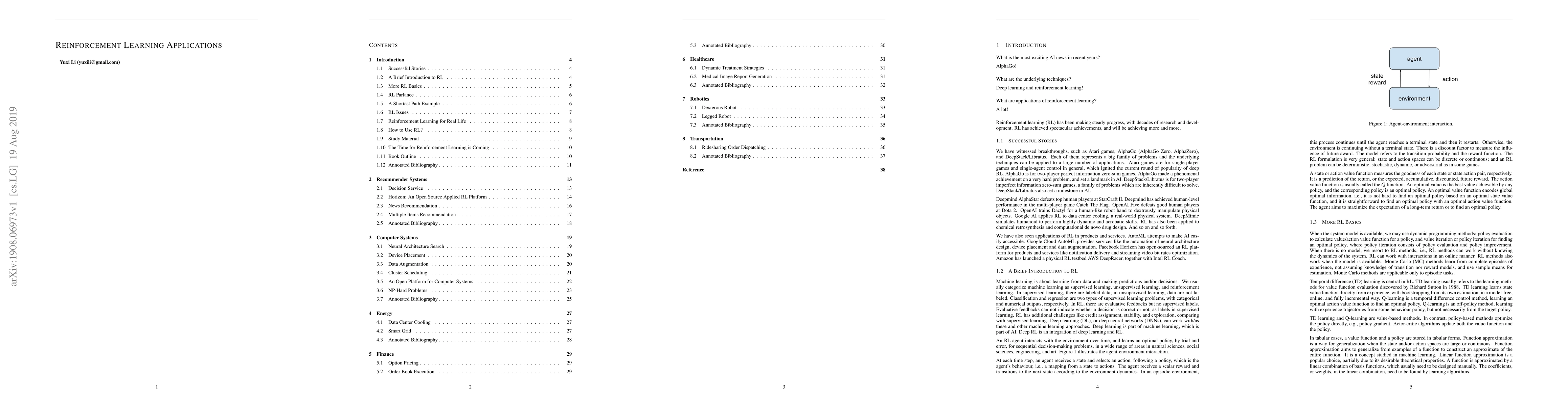 Thumbnail for Reinforcement Learning Applications