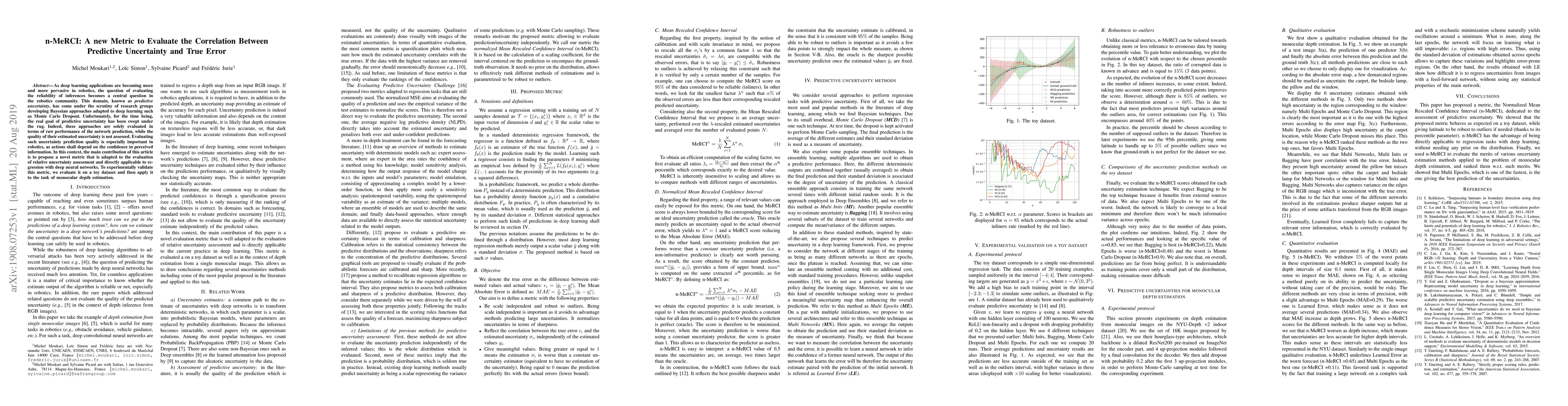 Thumbnail for n-MeRCI: A new Metric to Evaluate the Correlation Between Predictive
  Uncertainty and True Error