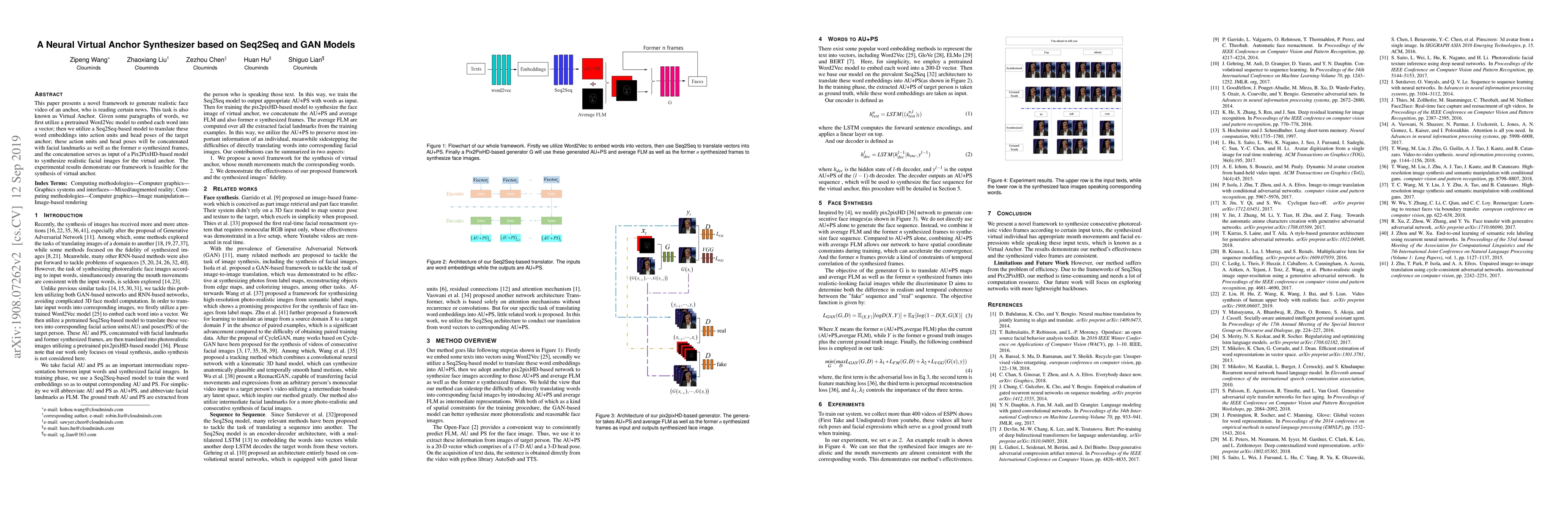 Thumbnail for A Neural Virtual Anchor Synthesizer based on Seq2Seq and GAN Models