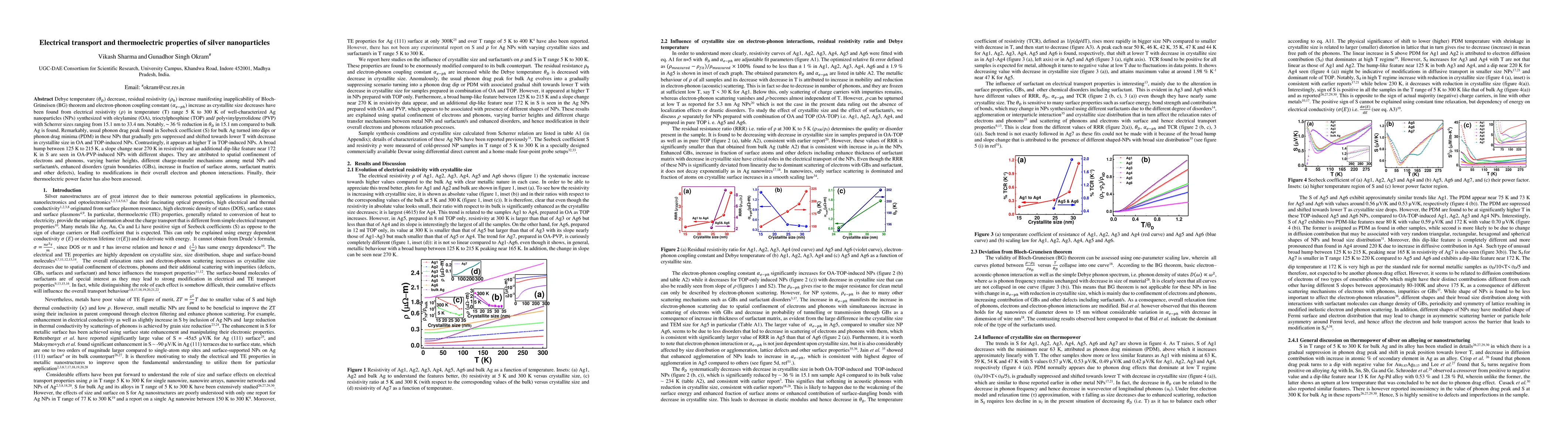 Thumbnail for Electrical transport and thermoelectric properties of silver
  nanoparticles