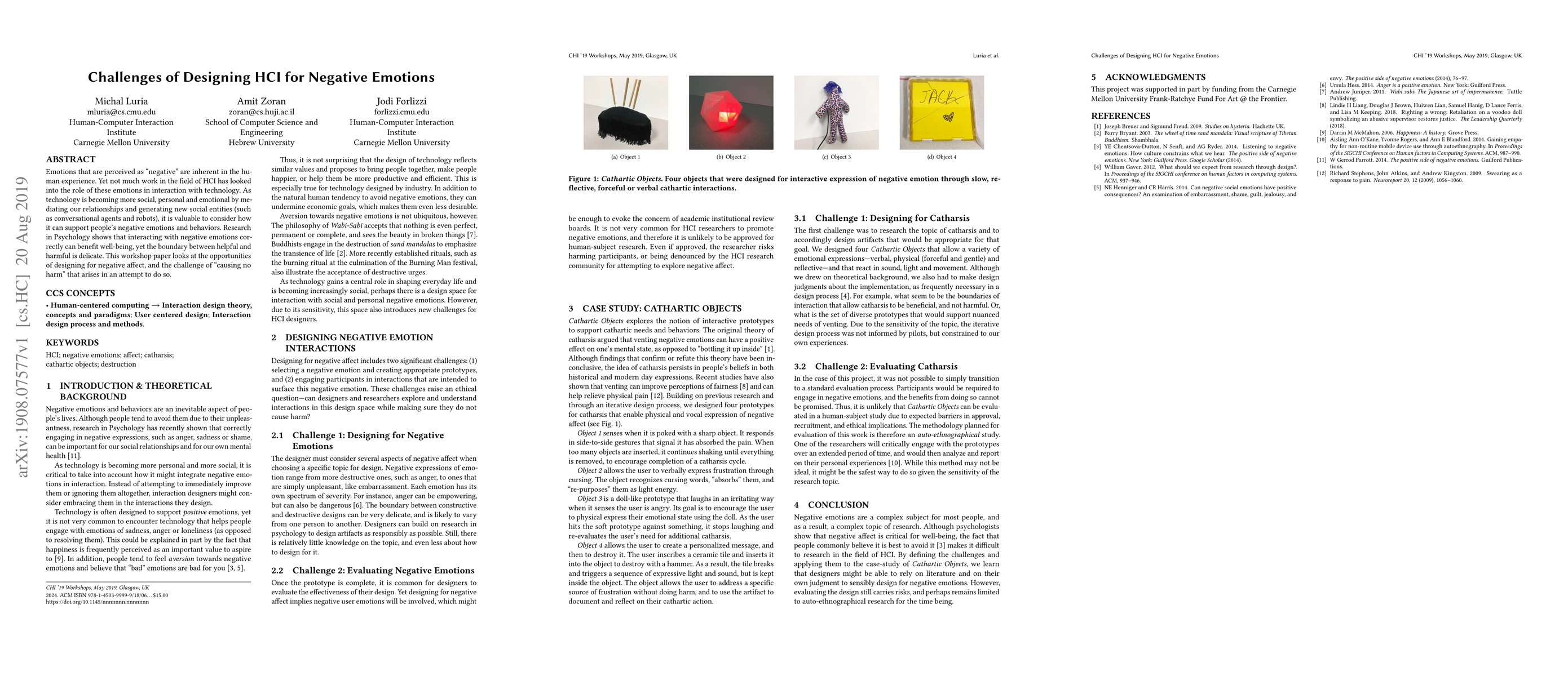 Thumbnail for Challenges of Designing HCI for Negative Emotions