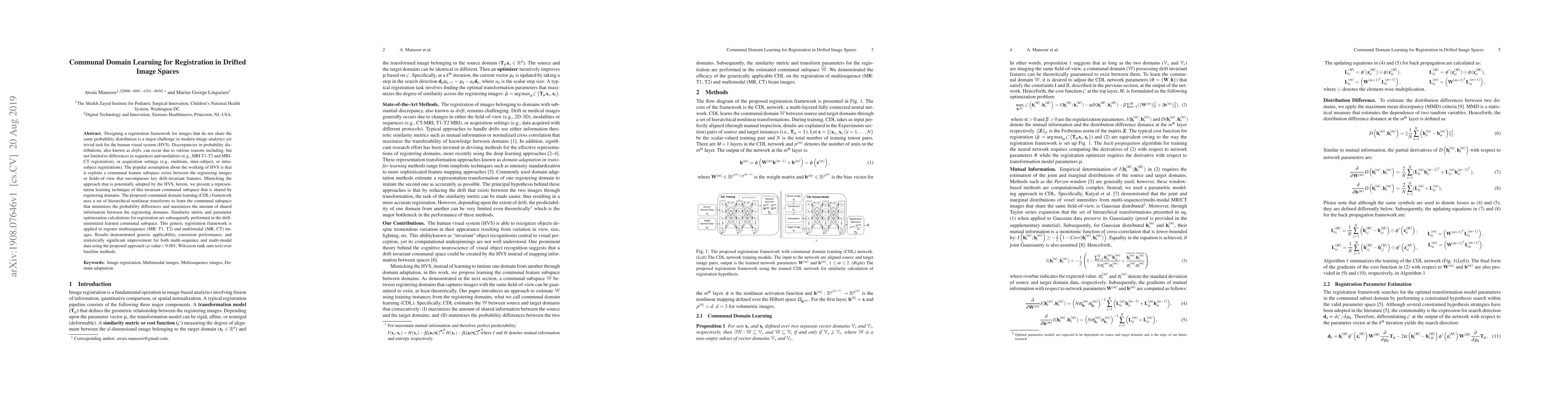 Thumbnail for Communal Domain Learning for Registration in Drifted Image Spaces