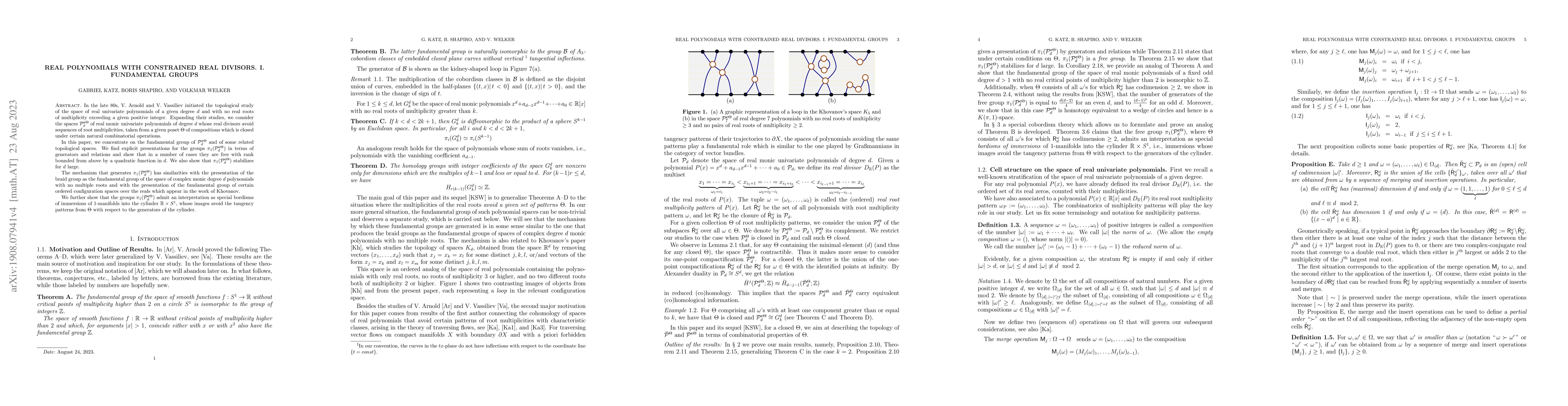 Thumbnail for Real polynomials with constrained real divisors. I. Fundamental groups