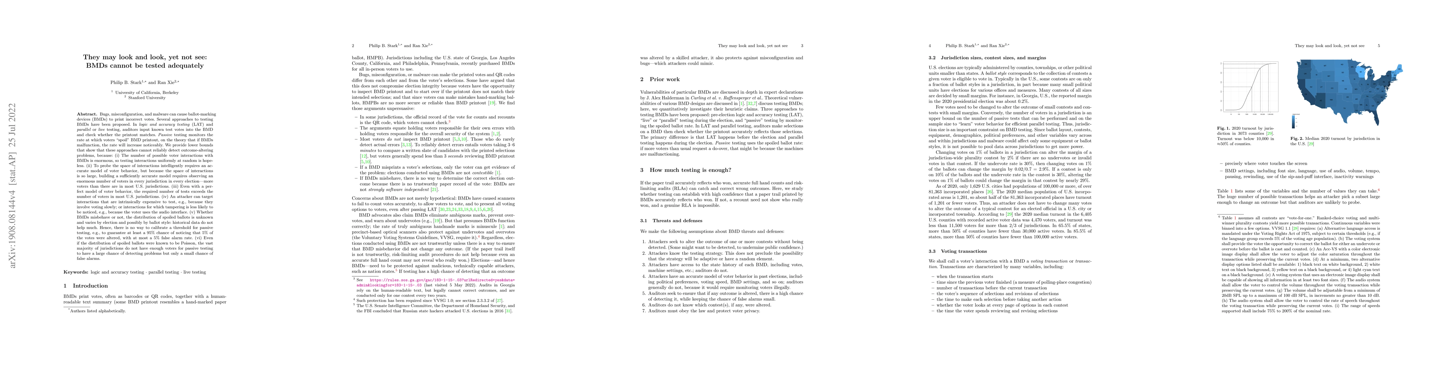 Thumbnail for They may look and look, yet not see: BMDs cannot be tested adequately