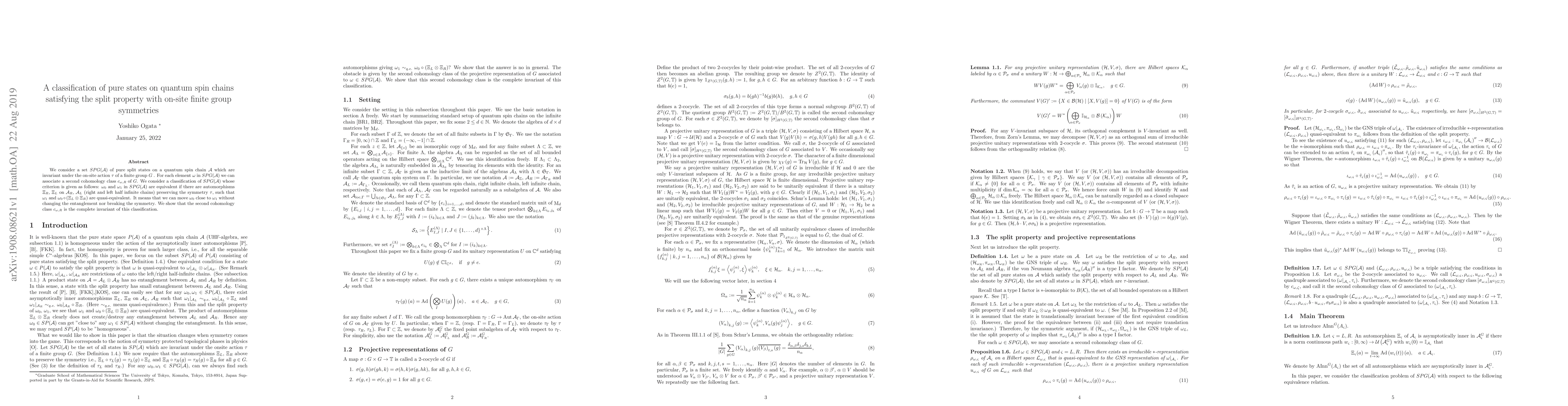 Thumbnail for A classification of pure states on quantum spin chains satisfying the
  split property with on-site finite group symmetries