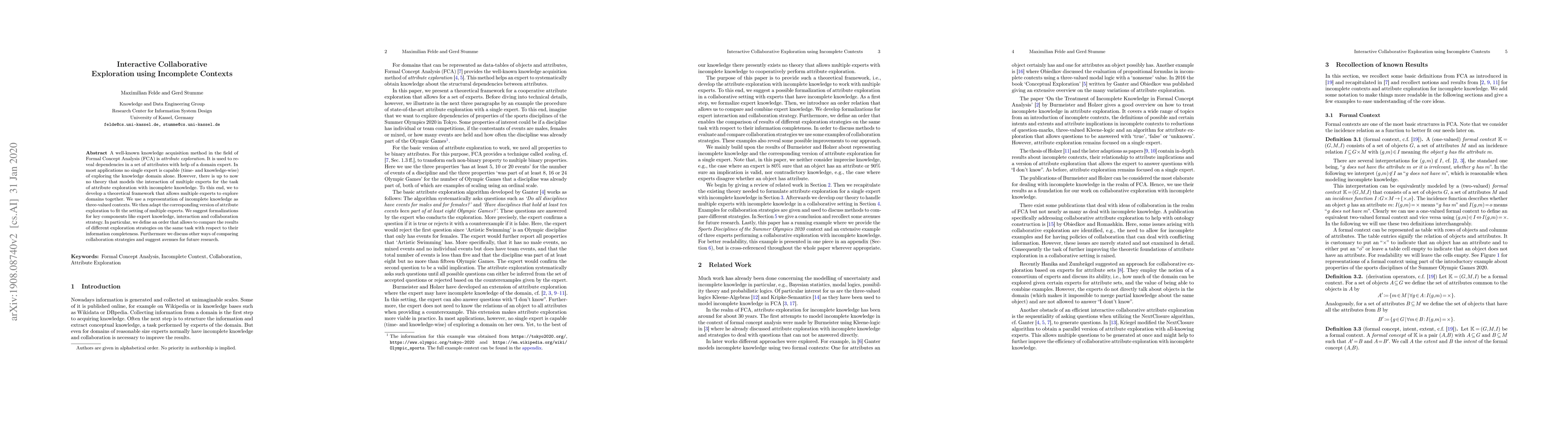 Thumbnail for Interactive Collaborative Exploration using Incomplete Contexts