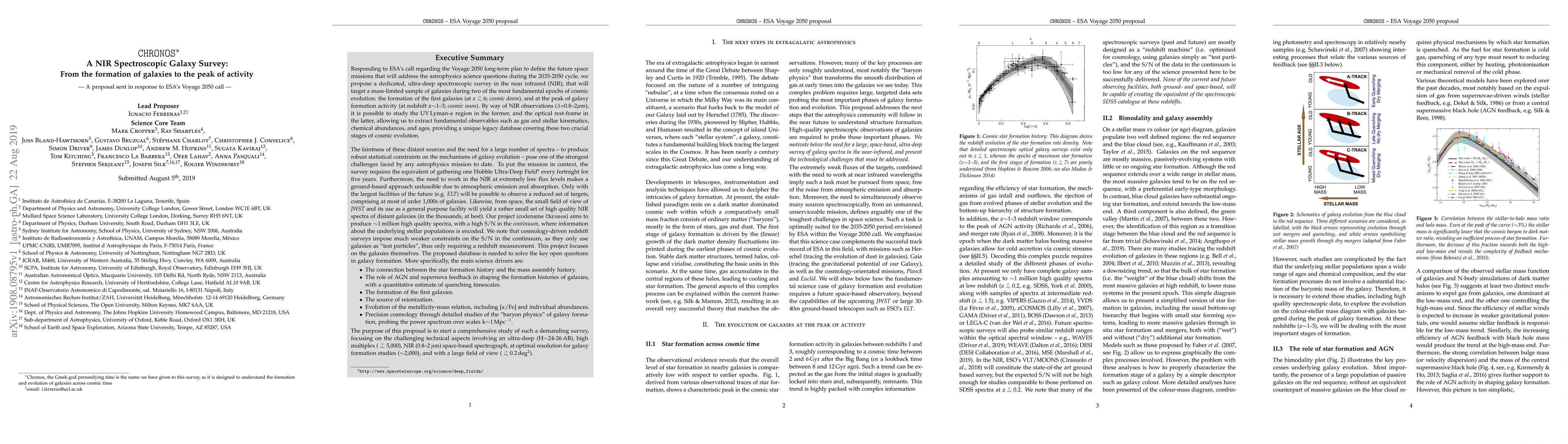 Thumbnail for Chronos: A NIR spectroscopic survey to target the most important phases
  of galaxy evolution across cosmic time
