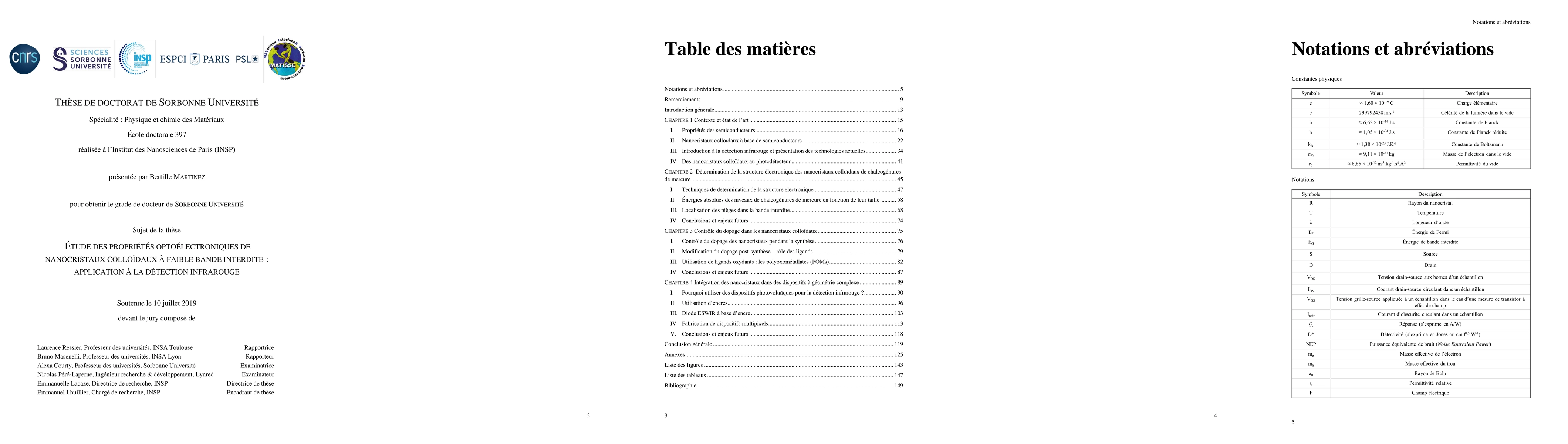 Thumbnail for Etude des proprietes optoelectroniques de nanocristaux colloidaux a
  faible bande interdite : application a la detection infrarouge