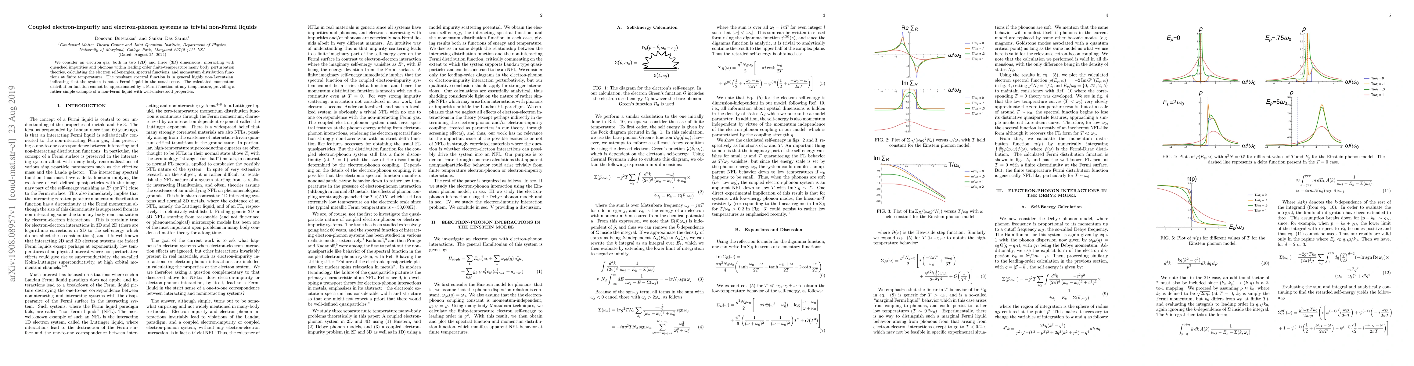 Thumbnail for Coupled electron-impurity and electron-phonon systems as trivial
  non-Fermi liquids
